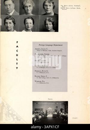 Questo annuario della South High, intitolato "Tiger 1934", documenta le attività accademiche, extracurriculari e atletiche della classe senior durante l'anno scolastico 1933-1934. È presente il coinvolgimento degli studenti afroamericani nella vita scolastica. Foto Stock