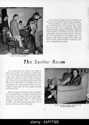 L'edizione 1955 di Blake Yearbook, 'Call o' Pan', presenta studenti, insegnanti, squadre sportive e attività extracurricolari dell'anno accademico 1954-1955. Foto Stock