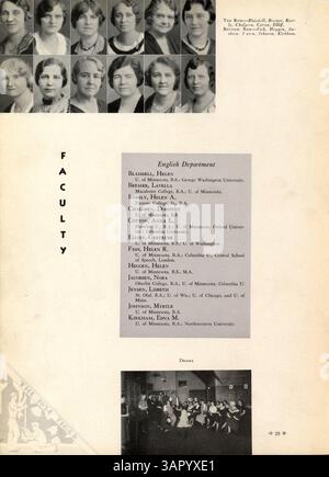 L'edizione 1934 dell'annuario "Tiger" della South High School racconta le attività accademiche, extracurriculari e atletiche degli studenti durante l'anno scolastico 1933-1934, evidenziando il coinvolgimento degli studenti afroamericani. Foto Stock