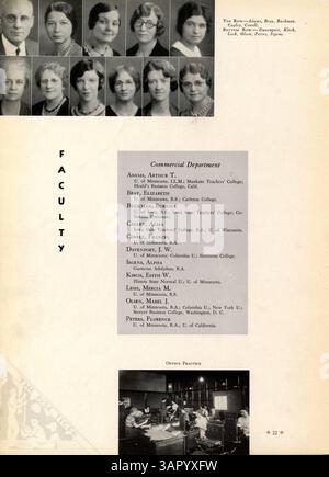 Il South High Yearbook del 1934, "Tiger 1934", cattura l'essenza della vita studentesca, dei club, dell'atletica leggera e degli eventi significativi dell'anno scolastico 1933-1934, evidenziando il ruolo degli studenti afroamericani nelle attività scolastiche. Foto Stock