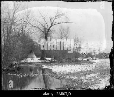 Fotografia dei campi nella riserva indiana Umatilla, dalla collezione Lee Moorhouse. Foto Stock