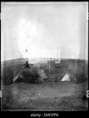 Fotografia di Lee Moorhouse che mostra i campi della riserva indiana Umatilla. Foto Stock