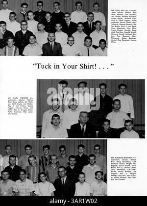 L'annuario professionale 1964, "Tradewind '64", documenta studenti, insegnanti, club, atletica leggera e altre attività dell'anno scolastico 1963-1964, con un focus sulla storia afroamericana. Foto Stock