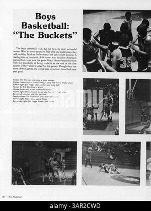 L'annuario 1981 del Park Center High presenta le principali attrazioni scolastiche, atletiche e accademiche dell'anno scolastico, oltre ai contributi della facoltà e agli eventi sociali. Foto Stock