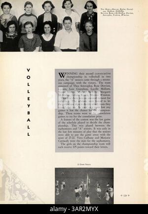 Il South High Yearbook del 1934, intitolato "Tiger", mette in evidenza studenti, docenti, club, sport ed eventi dell'anno scolastico 1933-1934. Questo annuale fornisce approfondimenti sulla vita e la storia degli studenti durante quel periodo, con particolare attenzione ai contributi e alle esperienze afroamericane nella comunità scolastica. Foto Stock