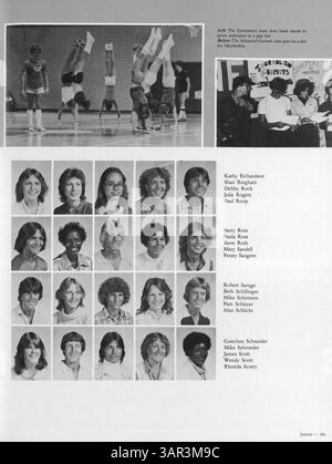 L'annuario 1981 del Park Center High presenta la vita studentesca, gli eventi sportivi, i risultati accademici e le tradizioni scolastiche dell'anno scolastico 1980-1981. Foto Stock