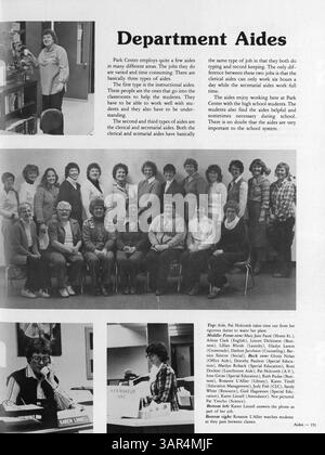 L'edizione 1981 dell'annuario di Park Center High, Pirate volume X: Let the Good Times Roll, mette in evidenza studenti, docenti, club, sport, e i momenti chiave dell'anno accademico 1980-1981, concentrandosi sulla vita scolastica. Foto Stock