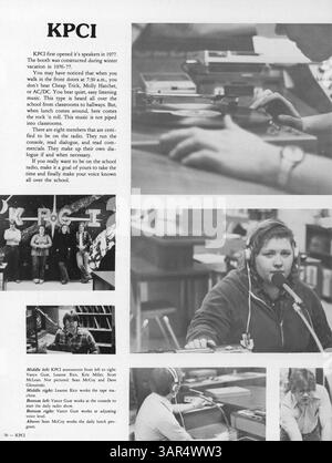 Questa edizione del 1981 del Park Center High's Yearbook, Pirate volume X, cattura i risultati della scuola, gli eventi sportivi e le attività sociali degli studenti durante l'anno scolastico 1980-1981. Foto Stock