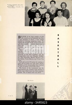 Il South High Yearbook del 1934, intitolato "Tiger", offre un'istantanea della vita studentesca, concentrandosi sull'atletica, i club, i risultati accademici e il ruolo degli studenti afroamericani in queste aree durante l'anno accademico 1933-1934. Foto Stock