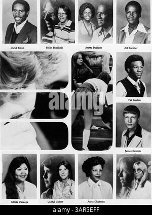 L'annuario Polaris 1979 della North High School documenta l'anno scolastico 1978-1979 con fotografie e storie su studenti, docenti, club e atletica leggera. L'annuario mette in evidenza la conclusione degli anni '1970, che mostra un periodo chiave nella storia educativa locale. Foto Stock