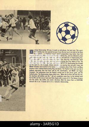 L'annuario "Breck Mustang" del 1981 commemora lo studente, l'insegnante, il club e le attrazioni atletiche dell'anno scolastico 1980-1981 presso la Breck School. Foto Stock