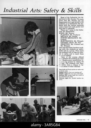 L'edizione 1982 dell'annuario "Pirate Treasures" del Park Center High mette in risalto l'anno scolastico 1981-1982, con studenti, docenti, atletica, club, e i grandi eventi scolastici. Foto Stock