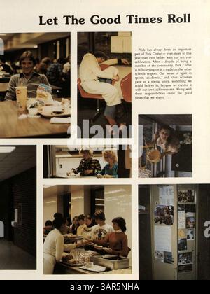 L'annuario del 1981 del Park Center High, Pirate volume X, riflette la vivace comunità della scuola, mostrando i suoi studenti, docenti, extracurriculari ed eventi chiave dell'anno accademico 1980-1981. Foto Stock