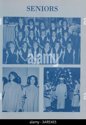Il Tatler Yearbook del 1974 della Northrop Collegiate cattura gli studenti, le facoltà, i club, l'atletica leggera e gli eventi dell'anno scolastico 1973-1974, con una particolare attenzione alla storia afroamericana. Foto Stock