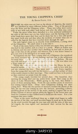 L'annuario Sagamore del 1928 della Roosevelt High School descrive le esperienze degli studenti, del personale e dello sport durante l'anno scolastico 1927-1928. Foto Stock
