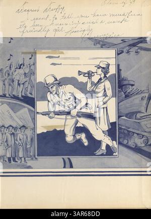 Il Polaris Yearbook del 1943 della North High cattura le principali attrazioni culturali, accademiche e atletiche dell'anno scolastico 1942-1943, con un'attenzione particolare agli studenti afroamericani e al loro impatto sulla vita scolastica. Foto Stock