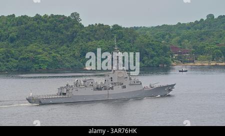 HMAS Sydney (DDG 42), la terza nave della classe Hobart utilizzata dalla Royal Australian Navy Foto Stock