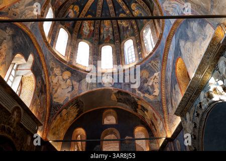 Moschea di Kariye, o Chiesa di Kariye, vista interna. 16 aprile 2025. Istanbul, Turchia Foto Stock