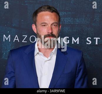 Los Angeles, Stati Uniti. 16 aprile 2025. Il membro del cast Ben Affleck partecipa alla prima del thriller cinematografico "The Accountant 2" al TCL Chinese Theatre nella sezione Hollywood di Los Angeles, California, mercoledì 16 aprile 2025. Foto di Jim Ruymen/UPI credito: UPI/Alamy Live News Foto Stock