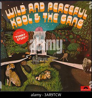 Kool & The Gang - Wild and Peaceful - copertina in vinile d'epoca Foto Stock
