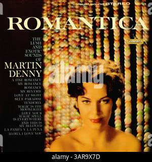 Martin Denny - romantica - copertina in vinile vintage Foto Stock
