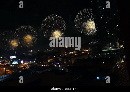 4 luglio 2011 - New York, N.. Y, USA - 35th Annual Macy's 4 luglio fuochi d'artificio 2011, New York City 07-04-2011. 2011.(immagine di credito: © Globe Photos/ZUMAPRESS.com) Foto Stock