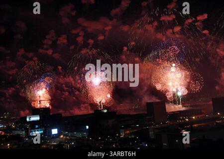 4 luglio 2011 - New York, N.. Y, USA - 35th Annual Macy's 4 luglio fuochi d'artificio 2011, New York City 07-04-2011. 2011.(immagine di credito: © Globe Photos/ZUMAPRESS.com) Foto Stock