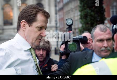 12 gennaio 2010 - Fea0019631.Alastair Campbell (ex direttore delle comunicazioni con il partito laburista) arriva alla Chilcot Inquiry presso il centro QE2..12/1/2010 (Credit Image: © Geoff Pugh/ZUMApress.com) Foto Stock