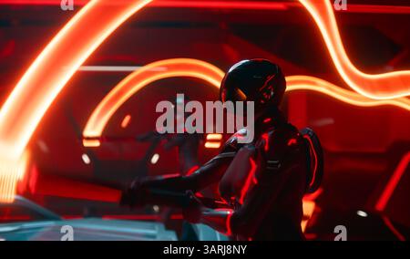 Tron: Ares (2025) Tron 3 (2025) Una scena *Filmstill - solo per uso editoriale* vedere le istruzioni speciali. Immagine CAP/TFS fornita da Capital Pictures Foto Stock