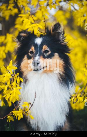 Sheepdog Shetland Foto Stock