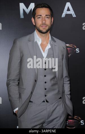 10 giugno 2013 - New York, NY, USA - Zachary Levi partecipa alla prima mondiale di 'Man of Steel' alla Alice Tully Hall il 10 giugno 2013 a New York (immagine di credito: © Kristin Callahan/Ace Pictures/ZUMAPRESS.com) Foto Stock
