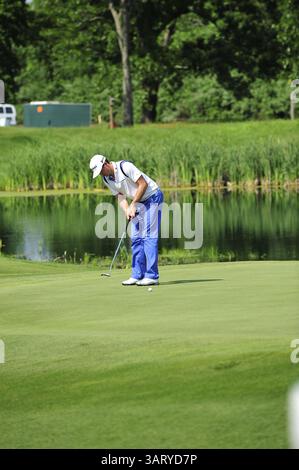 22 giugno 2013 - Cromwell, Connecticut, U. S - Cromwell, Connecticut - durante il Travelers Championship al TPC River Highlands di Cromwell, Connecticut. (Immagine di credito: © Brian Ciancio/ZUMAPRESS.com) Foto Stock