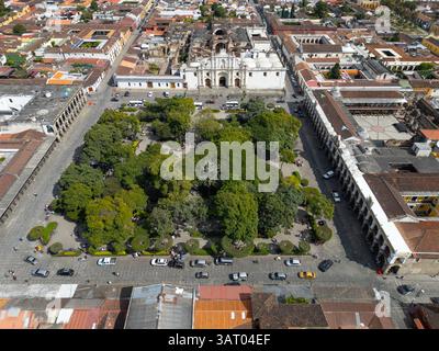 Cattedrale di San José, Parque Central, Antigua, Guatemala Foto Stock