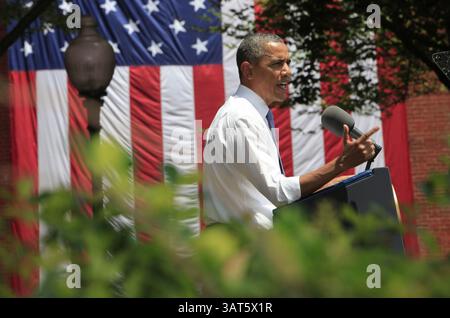 25 giugno 2013 - Washington, Distretto di Columbia, U. S - il presidente degli Stati Uniti Barack Obama tiene un discorso sul cambiamento climatico alla Georgetown University, Washington DC, martedì 25 giugno 2013. (Immagine di credito: © Prensa Internacional/ZUMAPRESS.com) Foto Stock