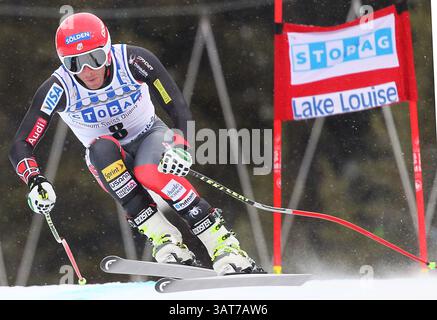 29 novembre 2013 - Lake Louise, AB, Canada - Bode Miller degli Stati Uniti, durante l'allenamento di sci alpino per la Coppa del mondo maschile di discesa libera a Lake Louise, alta, venerdì 29 novembre 2013. Al Charest/Calgary Sun/QMI Agency (immagine di credito: © al Charest/QMI Agency/ZUMAPRESS.com) Foto Stock