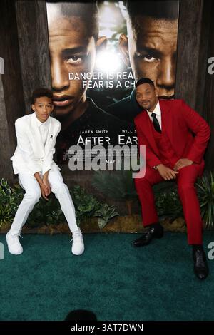 29 maggio 2013 - New York, New York, Stati Uniti - JADEN SMITH e WILL SMITH partecipano alla premiere "After Earth". (Immagine di credito: © Sonia Moskowitz/Globe Photos/ZUMAPRESS.com) Foto Stock