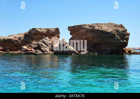 Golfo dell'Oman, isole ad Daymaniyat. Sultanato dell'Oman Foto Stock