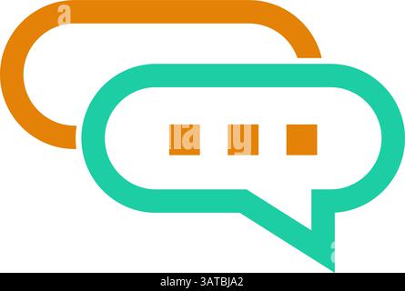Illustrazione del logo Bubble chat Illustrazione Vettoriale