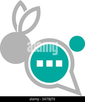 Illustrazione del logo Bubble chat Illustrazione Vettoriale