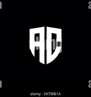 Modello con lettera AC o logo CA Illustrazione Vettoriale