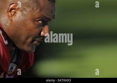 Dicembre 28, 2008 - Tampa, Fla, STATI UNITI D'AMERICA - Tampa Bay Buccaneers linebacker Derrick Brooks (55) durante il Buccaneers partita contro Oakland Raiders presso Raymond James Stadium il 28 dicembre, 2008 a Tampa, in Florida, ZUMA Press/Scott A. Miller (credito Immagine: © Scott A. Miller via ZUMA filo) Foto Stock