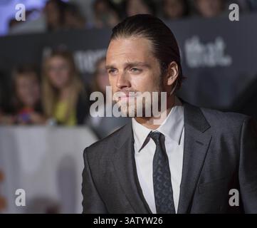 12 settembre 2015 - Toronto, Canada - l'attore Sebastian Stan partecipa alla prima mondiale di The Martian al Toronto International Film Festival presso la Roy Thomson Hall 11 settembre 2015 a Toronto, Canada. (Immagine di credito: © Bill Ingalls via ZUMA Wire) Foto Stock