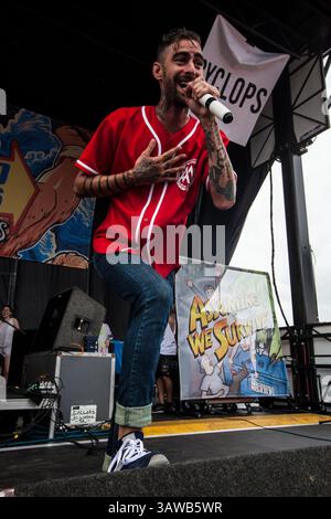 25 giugno 2016 - San Antonio, Texas, Stati Uniti - supponendo che sopravviviamo si esibiscano al Warped Tour 2016 a San Antonio, Texas il 25 giugno 2016 (Credit Image: © Michael Mullenix via ZUMA Wire) Foto Stock