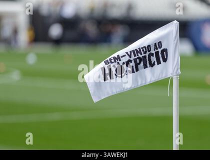 São Paolo, Brasile. 19 aprile 2025. Calcio - Campionato brasiliano 2025 - Corinthians vs Sport - Stadio Allianz Parque. Crediti: Vilmar Bannach/Alamy Live News Foto Stock