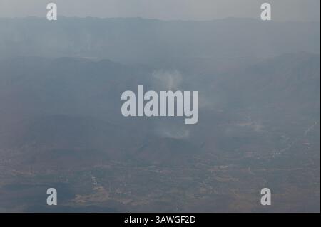 Chiang mai, la seconda città più grande della Thailandia nel nord della Thailandia, è classificata come la città più inquinata del mondo per il suo scarso inquinamento atmosferico davanti a K Foto Stock