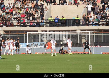 Argentina. 20 aprile 2025. Buenos Aires, 20.04.2025: Di San Lorenzo durante la partita per il 14° round della Lega Argentina allo Stadio Guillermo Laza ( credito: Néstor J. Beremblum/Alamy Live News Foto Stock