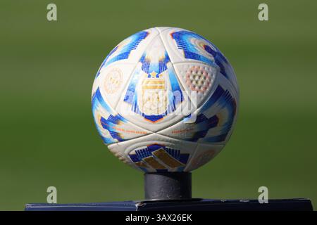 Argentina. 20 aprile 2025. Buenos Aires, 20.04.2025: Pallone della Professional League Argentina prima della partita per il 14° turno della Lega Argentina allo Stadio Guillermo Laza ( crediti: Néstor J. Beremblum/Alamy Live News Foto Stock