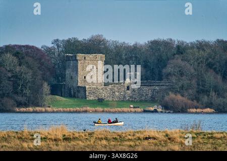 Castello di Loch Leven, Kinross, Perthshire, Scozia Foto Stock