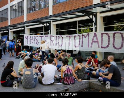 21 dicembre 2016 - Buenos Aires, BUENOS AIRES, ARGENTINA - TOMA DEL CONICET POR REDUCCION DE PRESUPUESTO EL 21 12 2016.FOTO: FABIAN MARELLI (immagine di credito: © Fabian Marelli/la Nacion/GDA via ZUMA Press) Foto Stock