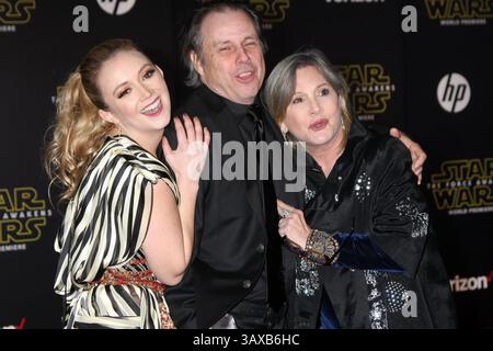 27 dicembre 2016 - file - CARRIE FRANCES FISHER (New York, 21 ottobre 1956 – New York, 27 dicembre 2016) è stata un'attrice, sceneggiatrice, autrice, produttrice e speaker statunitense. Era nota per aver interpretato la Principessa Leia nei film di Star Wars. Fisher era anche nota per i suoi romanzi semi-autobiografici, tra cui Postcards from the Edge, e la sceneggiatura del film omonimo, così come per la sua opera autobiografica di una donna, e il suo libro di saggistica, Wishful Drinking, basato sullo show. Altri suoi ruoli cinematografici includono Shampoo (1975), The Blues Brothers (1980), Hannah and Her Sisters (1986), The 'Burbs (1989), Foto Stock